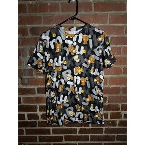 JapanLA 2016 Rilakkuma Alphabet Black Colorway ShirtUSA Made AOP Adult Small